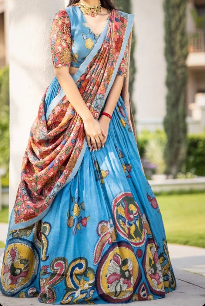Half Saree Vaasu Digi Prints 1