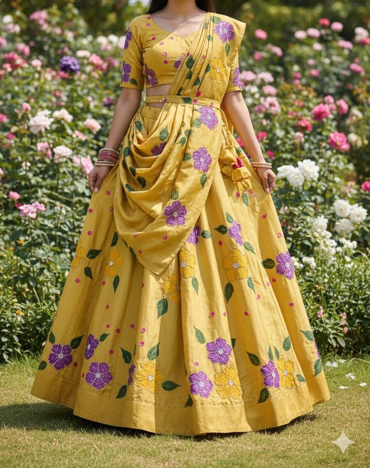 Half Saree Vaasu Digi Prints 2