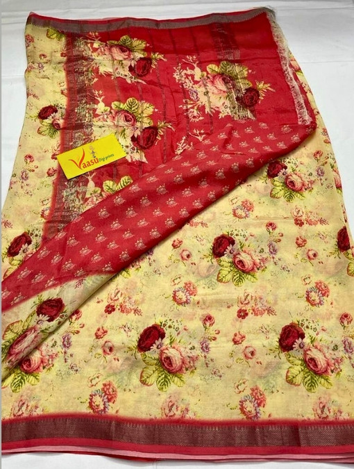 Vaasu Digi Prints Mangalagiri Pattu Sarees