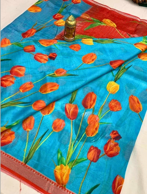 Vaasu Digi Prints Mangalagiri Pattu Sarees