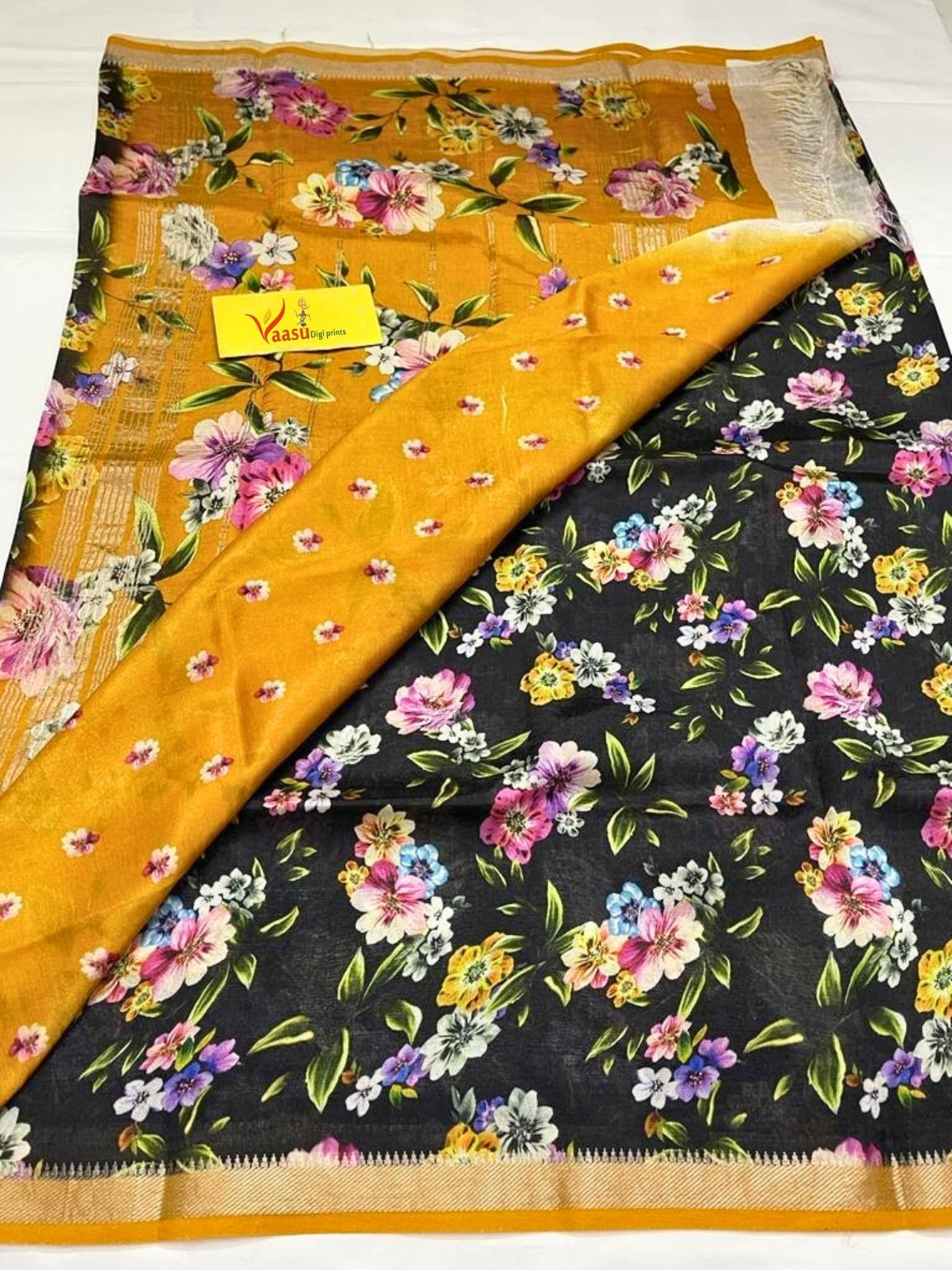 Vaasu Digi Prints Mangalagiri Pattu Sarees