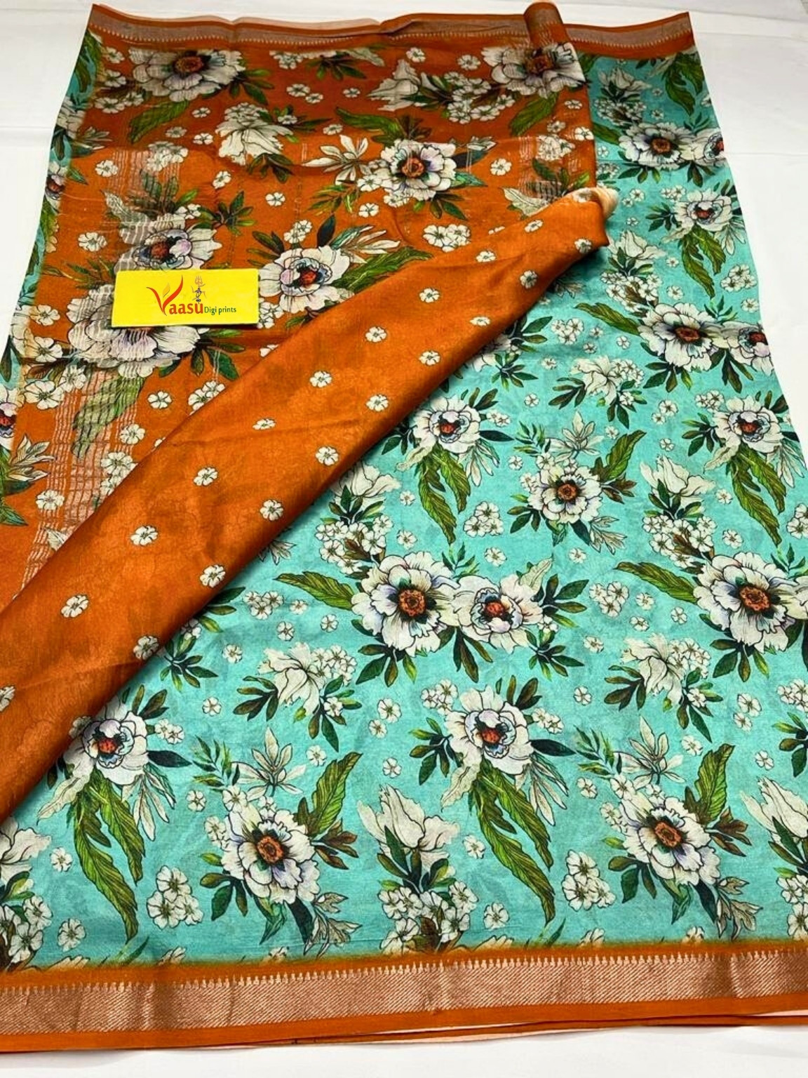 Vaasu Digi Prints Mangalagiri Pattu Sarees
