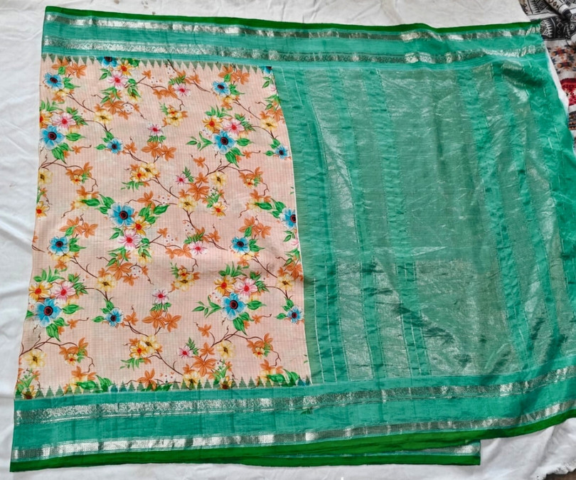 Vaasu Digi Prints Gadwal Pattu Sarees