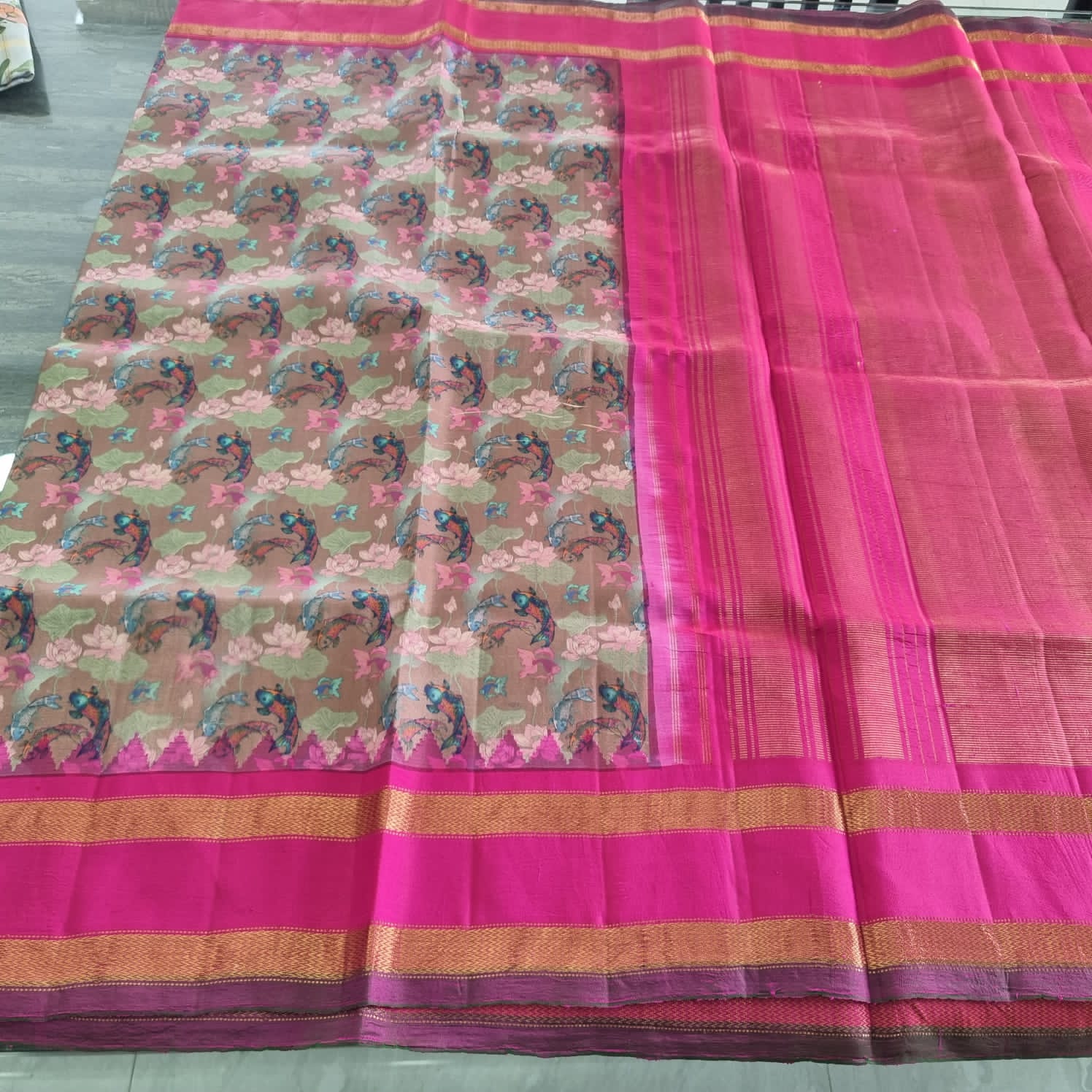 Vaasu Digi Prints Gadwal Pattu Sarees