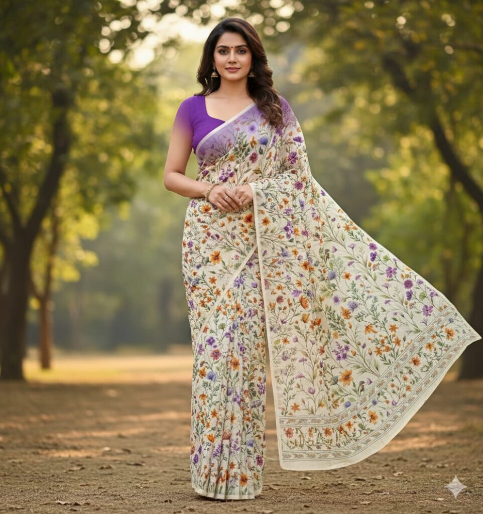 Designer Saree Printing Ideas for Weddings and Festivals