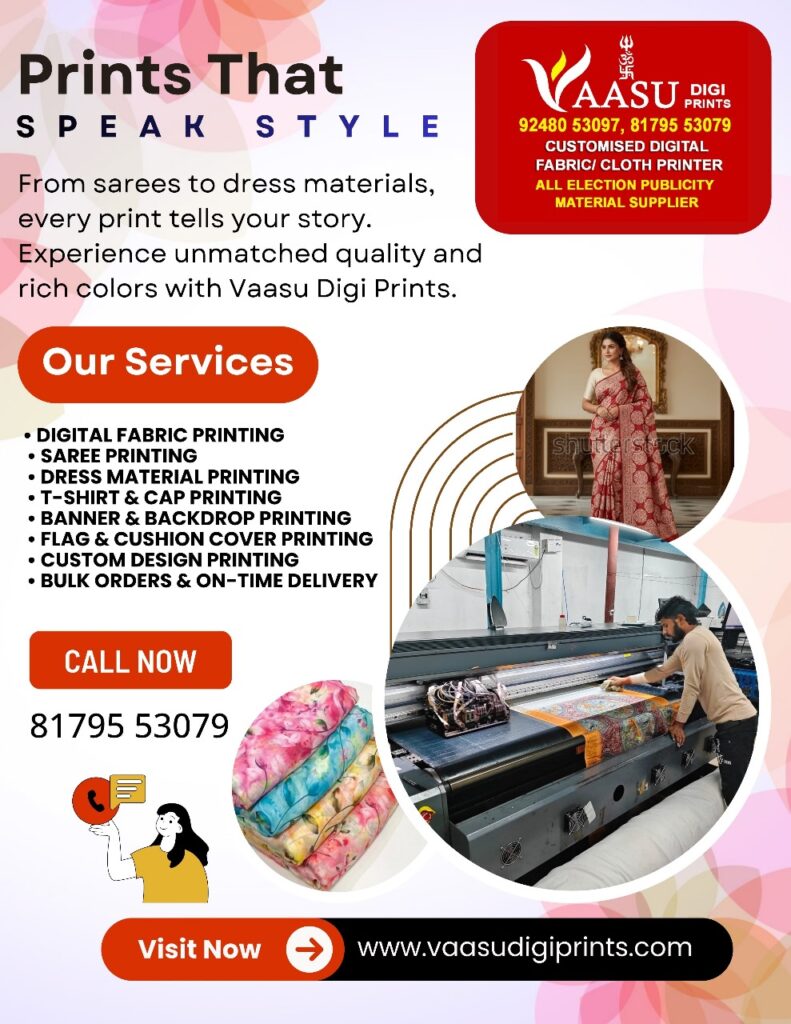 Bulk Silk Saree Printing in Visakhapatnam
