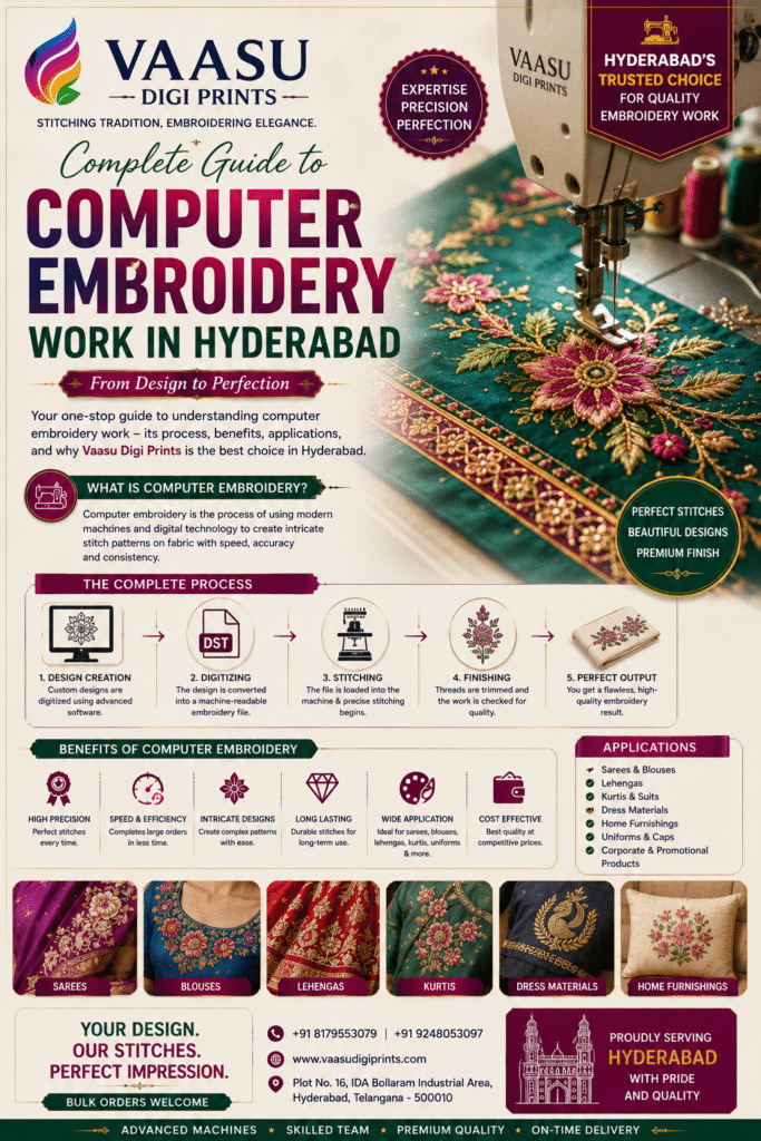 Complete Guide to Computer Embroidery Work in Hyderabad