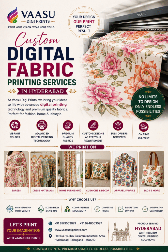 Custom Digital Fabric Printing Services in Hyderabad