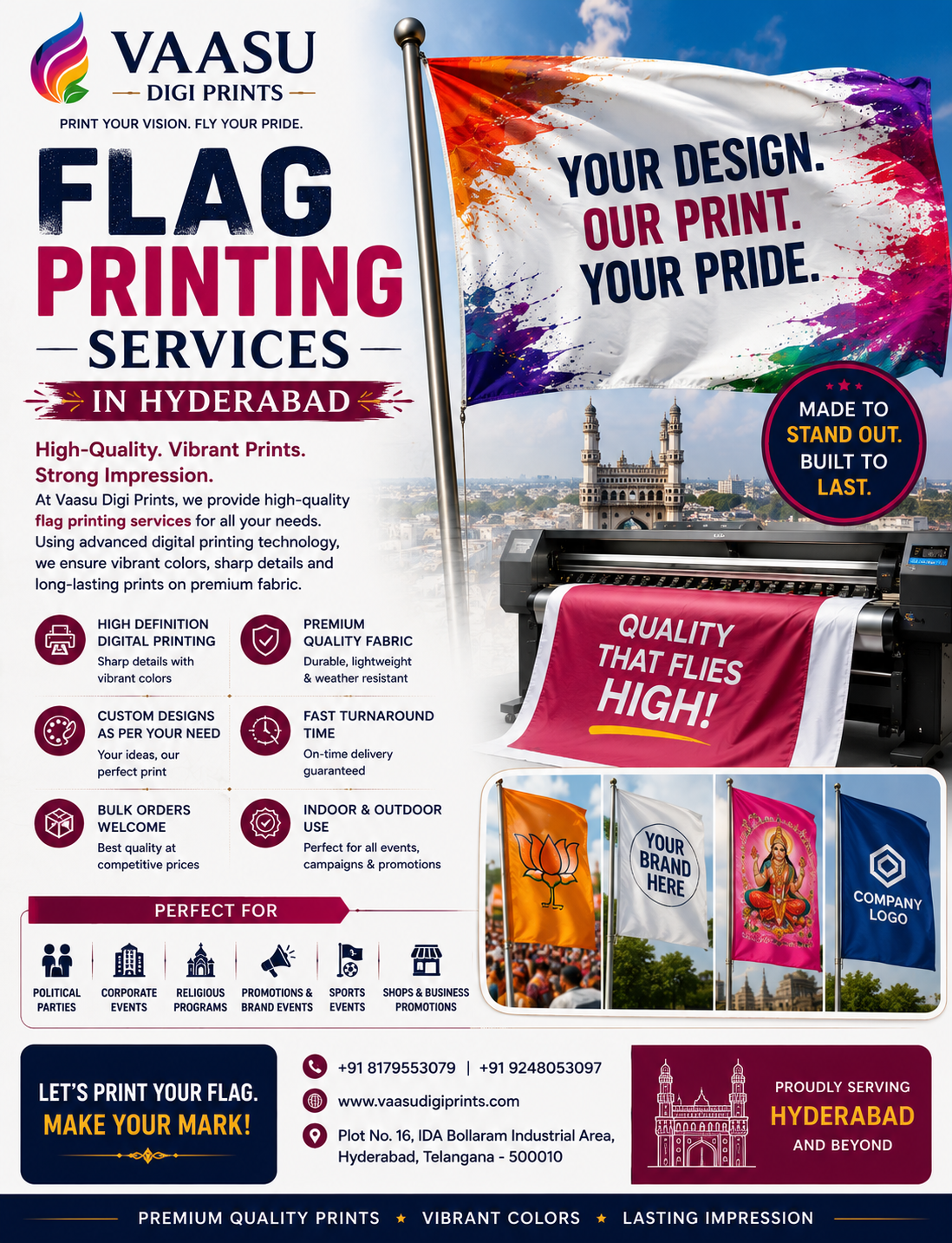 Flag Printing Services in Hyderabad