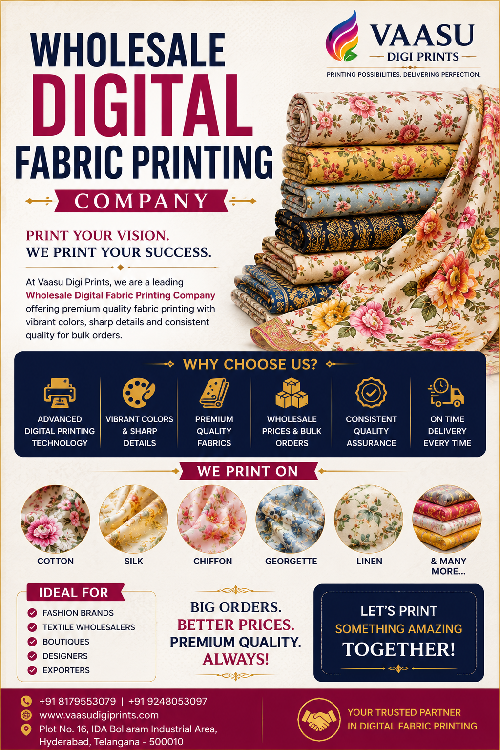 Wholesale Digital Fabric Printing Company