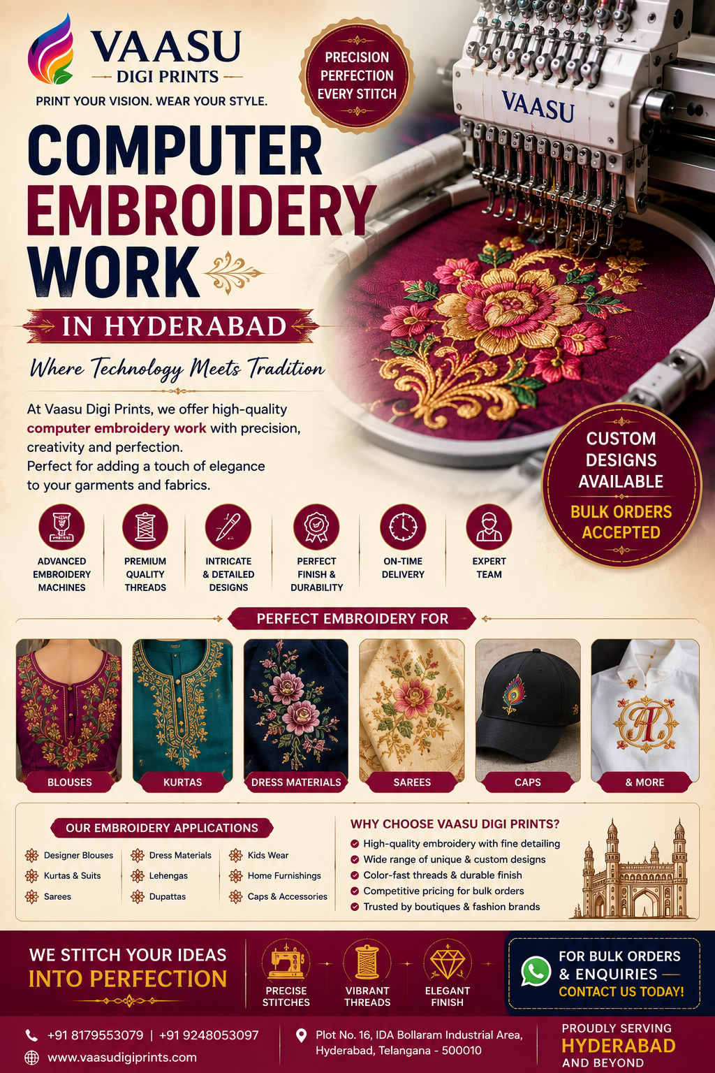 Computer Embroidery Work in Hyderabad