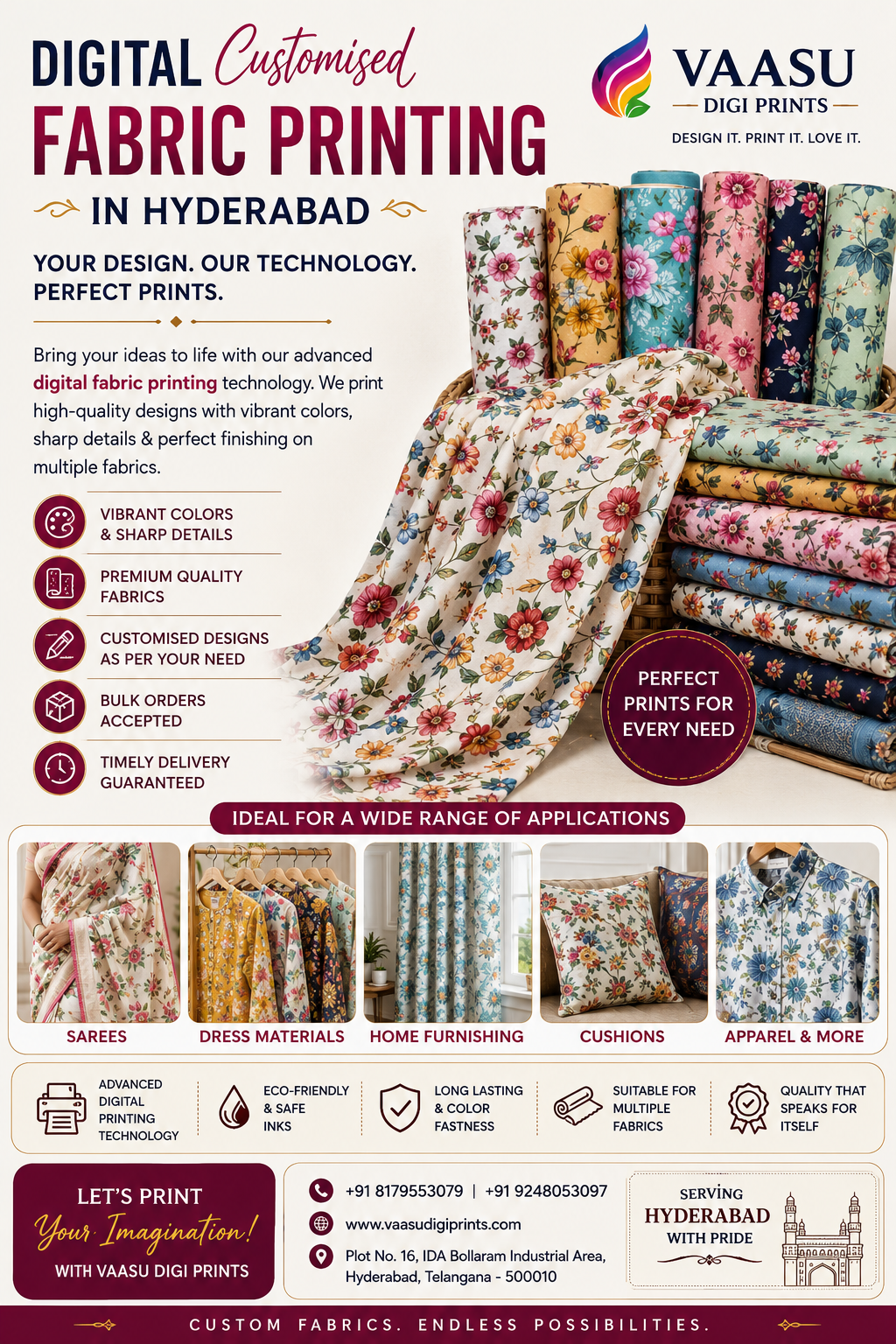 Digital Customised Fabric Printing in Hyderabad