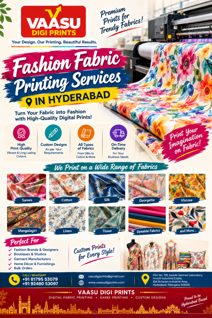 Fashion Fabric Printing Services in Hyderabad