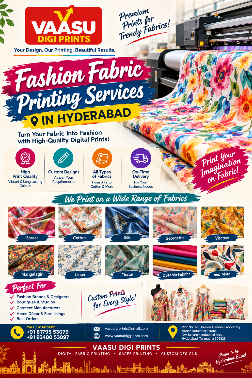 Fashion Fabric Printing Services in Hyderabad