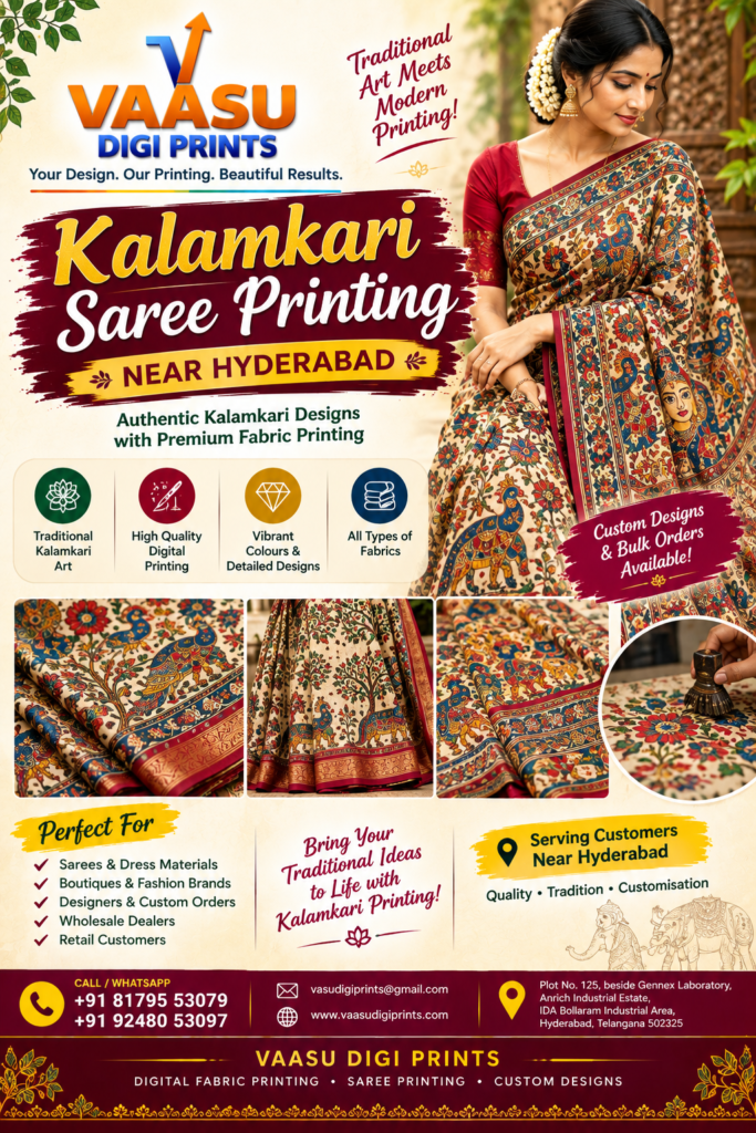 kalamkari saree printing near hyderabad