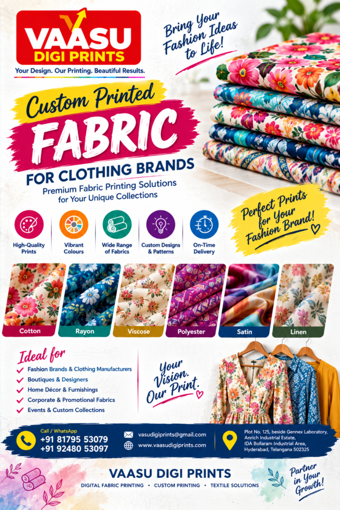 Custom Printed Fabric for Clothing Brands