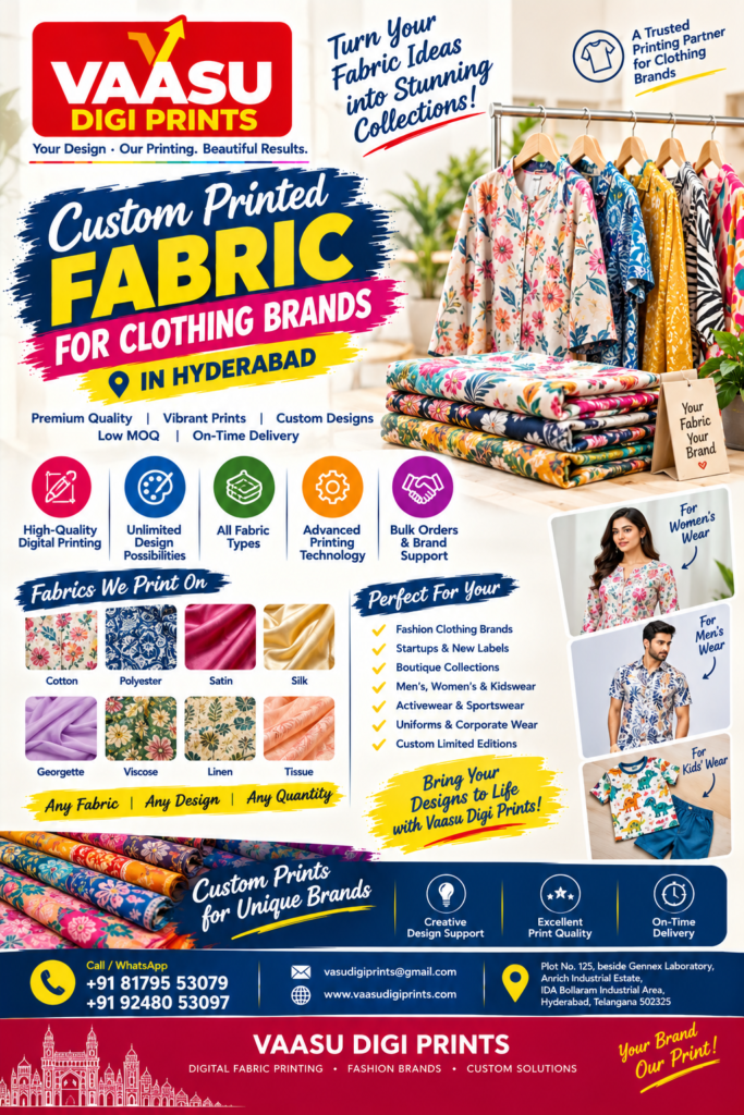 Custom Printed Fabric for Clothing Brands